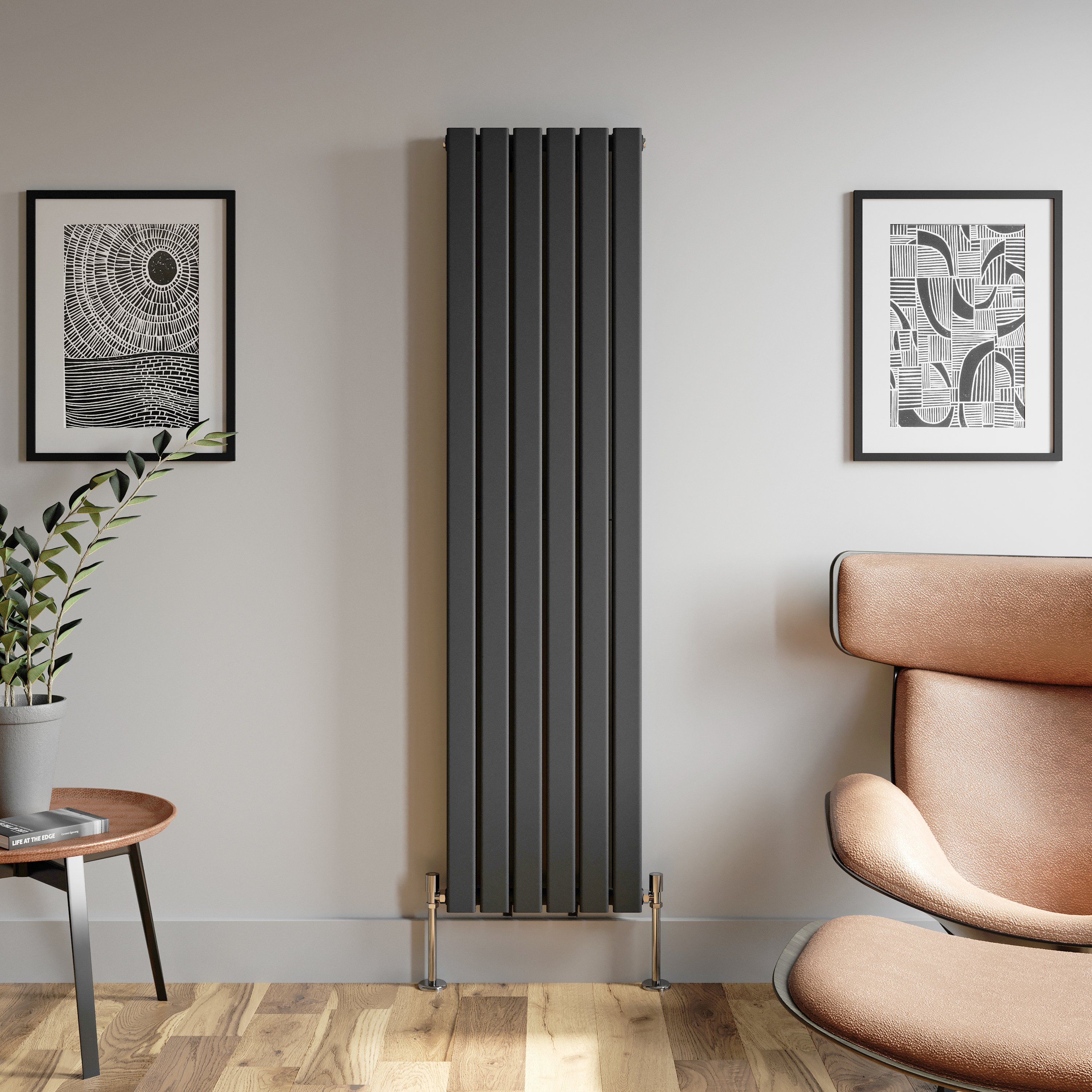 <b>Flat Double Panel Central Heating Vertical Radiator H1800*W414mm</b>